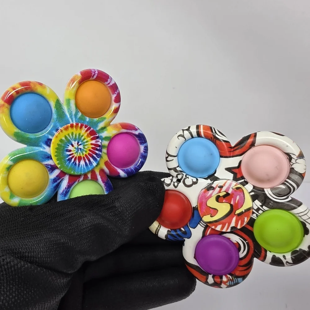 Spinner Tye Die Fidget SensoryToy Lot of 2